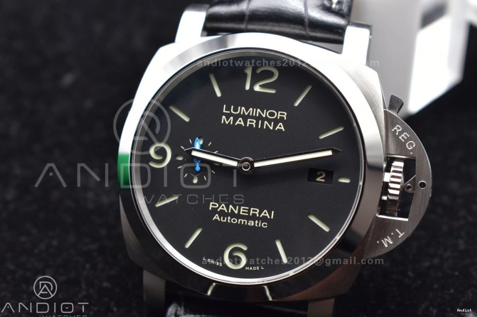  P.9010 Dial Black on PAM1312 1:1 Leather Black VSF Strap Edition Best 0210